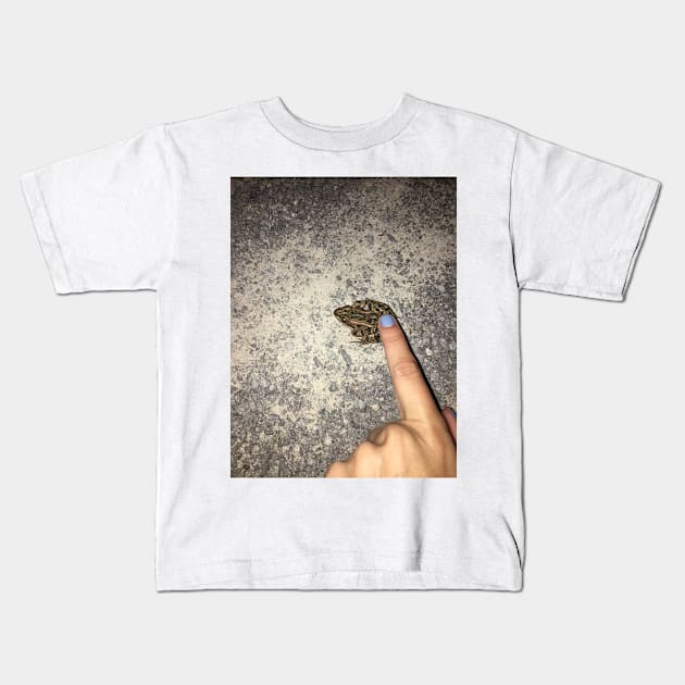 Frog Point Kids T-Shirt by turddemon